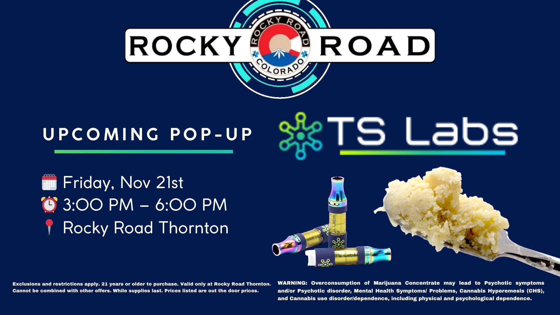 TS Labs Pop-Up, Rocky Road Thornton, dispensary near me