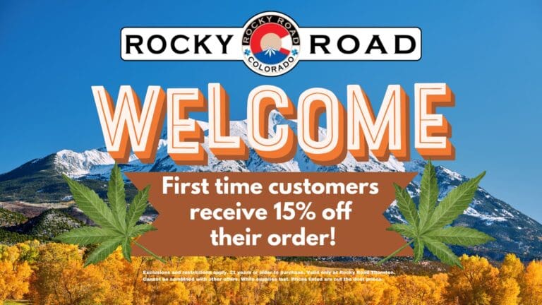 Welcome! First time customers receive 15% off their order! Come visit Rocky Road Thornton near Denver and Northglenn.
