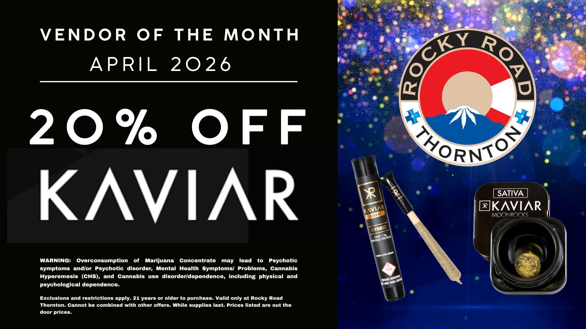 20% off KAVIAR!!!